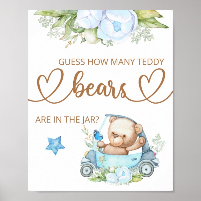 Guess how many teddy bears poster (Front)