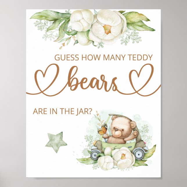 Guess how many teddy bears poster (Front)