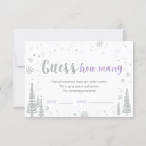 Guess How Many | Winter Baby Shower Game Invitation