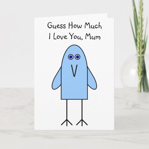 Guess How Much I Love You Mom Holiday Card