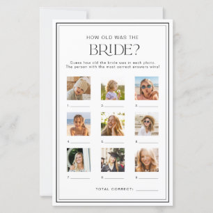 Guess How Old Was The Bride Photo Game