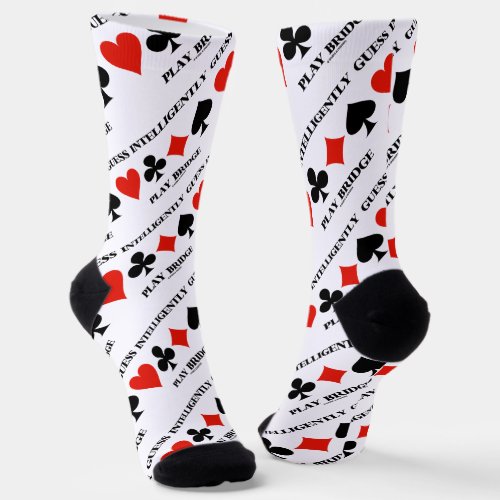 Guess Intelligently Play Bridge Four Card Suits Socks