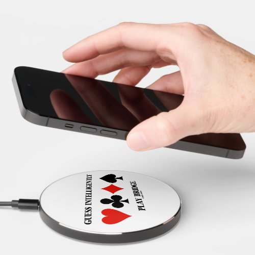 Guess Intelligently Play Bridge Four Card Suits Wireless Charger