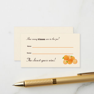 Guess Kisses In Jar Enclosure Card
