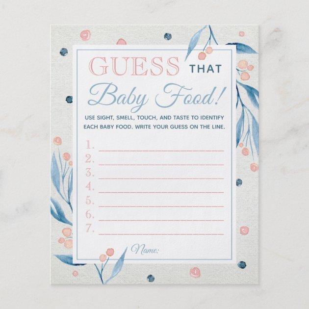 baby food shower game