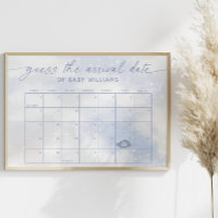 Guess The Arrival Date Calendar Cloud 9 Poster