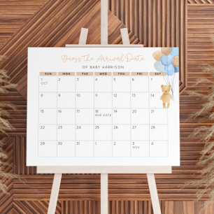 Guess the Arrival Date Calendar Foam Board