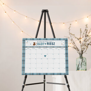 Guess the Arrival Date Shower Activity Game  Foam Board