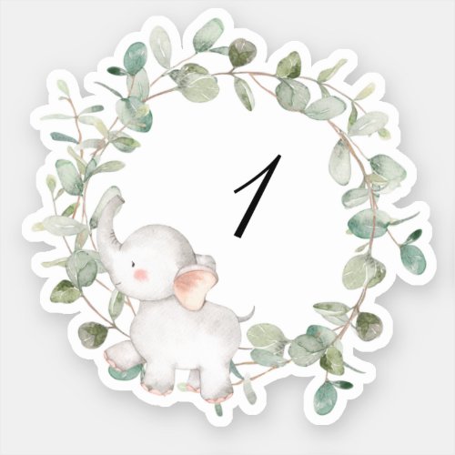 Guess The Baby Food Baby Shower Sticker Tag