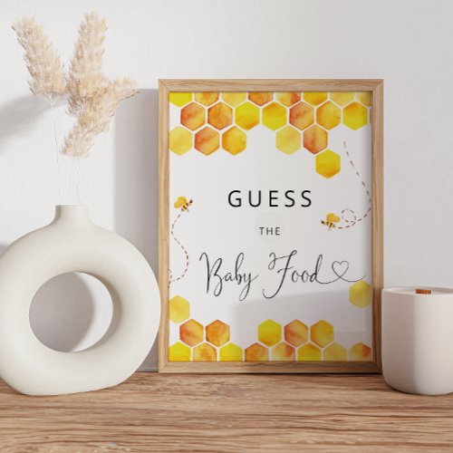 Guess The Baby Food Poster