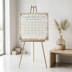 Guess the Baby’s Due Date Foam Boards