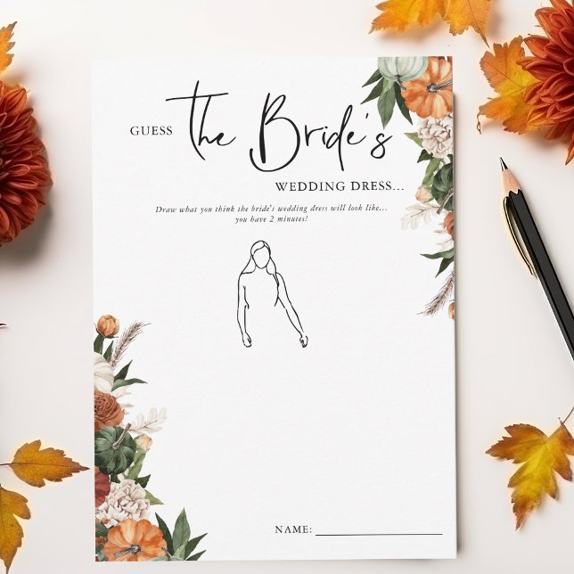 Guess The Bride's Dress | Autumn Bridal Shower (Creator Uploaded)