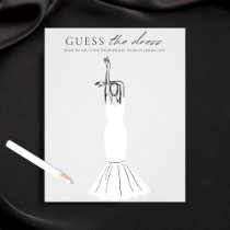 Guess the Dress Bridal Shower Game Minimalist Flyer