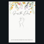 Guess the Dress Bridal Shower Game Wildflowers Flyer<br><div class="desc">Lots of fun with this Bridal Shower Game! Great also for Bachelorette,  Hen Party,  couple showers, ...  Find matching items and more options in my shop or contact me.</div>