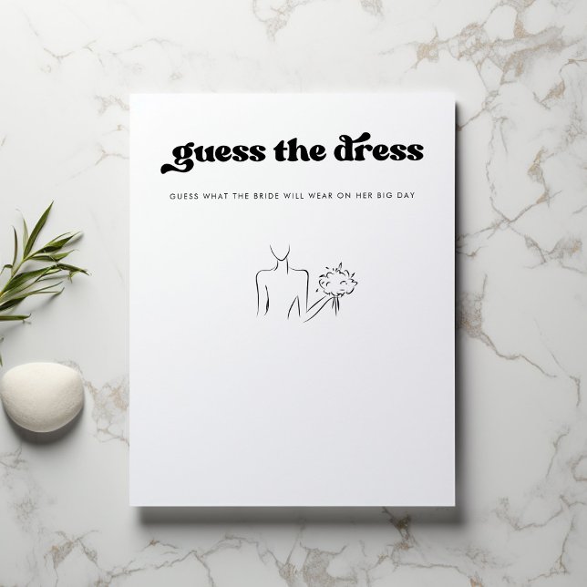 Guess the Dress Bridal Shower Party Game (Creator Uploaded)