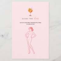 Guess the Dress Spritz Bridal Shower Game