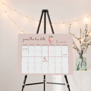 Guess The Due Date Berry Sweet Baby Shower Foam Board
