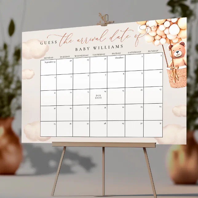 guess-the-due-date-calendar-poster-zazzle