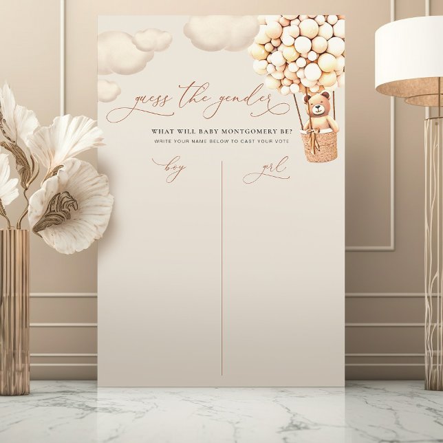 Guess The Gender Bear Neutral Foam Board (Creator Uploaded)