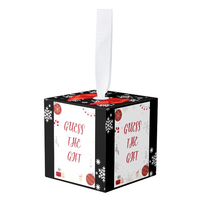 Guess the Gift Ornament  (Front Angled)