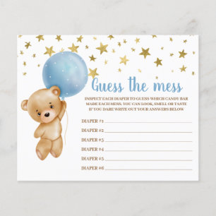 Guess the mess game card