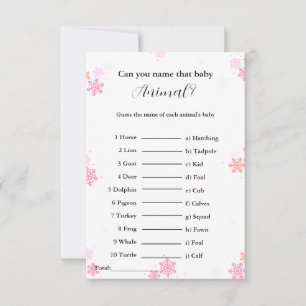 guess the name of the baby animal baby shower game