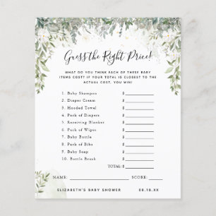 Guess The Price   Baby Shower Game