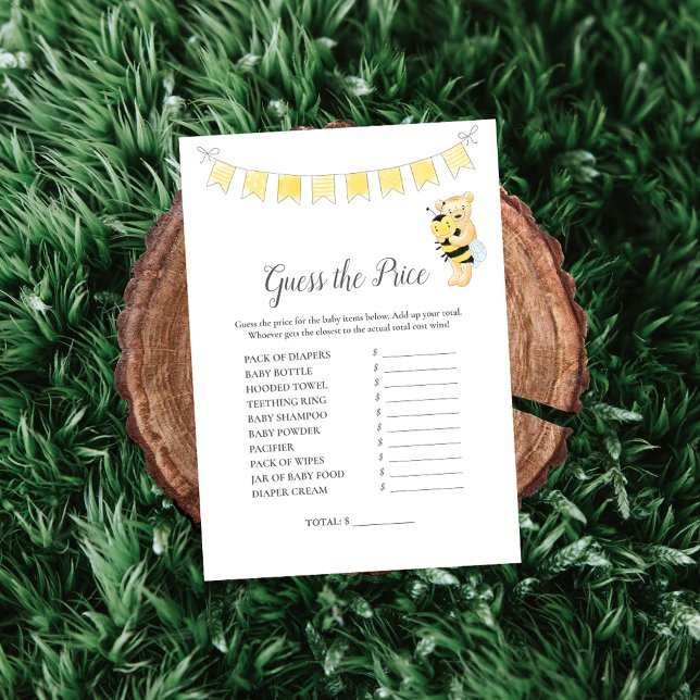 Guess The Price Game Boy Teddy Bear Card (Creator Uploaded)