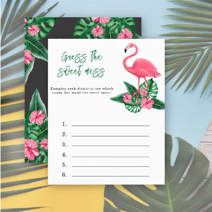 Guess the sweet mess - aloha baby shower game