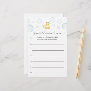 Guess the Sweet Mess Baby Shower Game