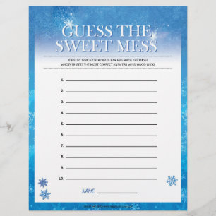 Guess The Sweet Mess [Snowy Blue] Letterhead