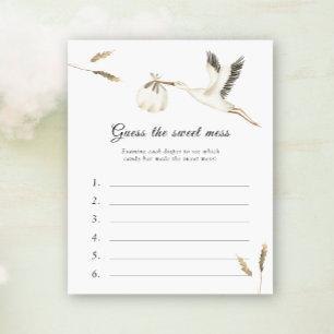 Guess the Sweet Mess - Stork Baby Shower Game