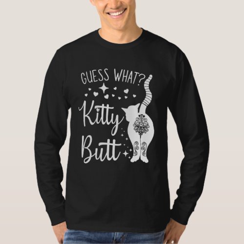 Guess What Butt Mandala Cat Kitten Owner T_Shirt