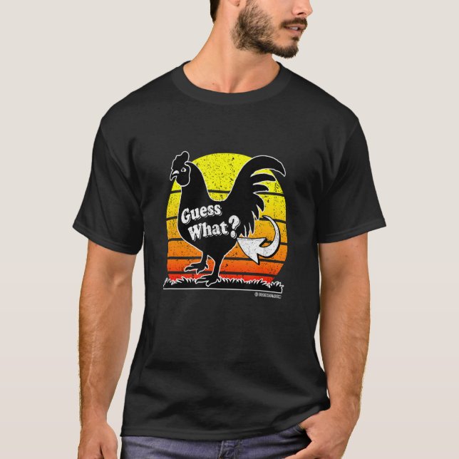 Guess What Chicken Butt Boys Girls Kids Classic Co T-Shirt (Front)