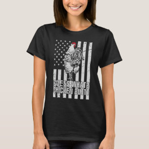 Guess What Chicken Butt Chicken Joke Retro Vintag T-Shirt
