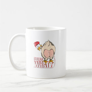 Guess What Chicken Butt Chicken Lover Farm Coffee Mug