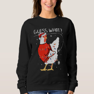 Guess What Chicken Butt Christmas Sweater  Men Wom