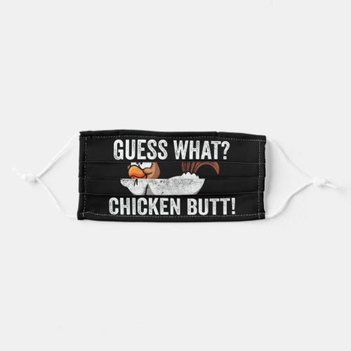 Guess What Chicken Butt Farm Animal Funny Farming Adult Cloth Face Mask