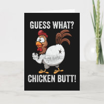 Guess What Chicken Butt Farm Animal Funny Farming Card