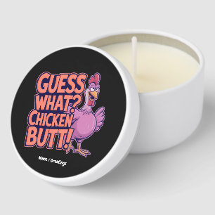 Guess What? Chicken Butt! Funny Design  Mini Candle Favors