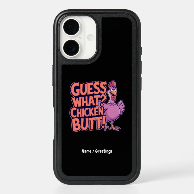 Guess What? Chicken Butt! Funny Design  Otterbox iPhone Case (Back)