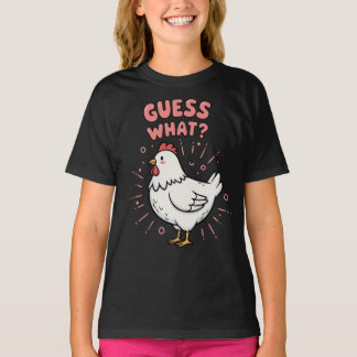 Guess What Chicken Butt Funny Preppy T-Shirt