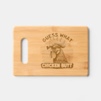 Guess What Chicken Butt Funny Retro Rooster
