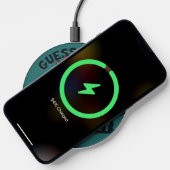 Guess What Chicken Butt Funny Retro Rooster Wireless Charger (Phone)