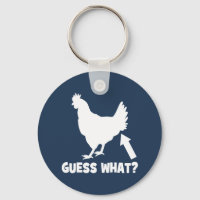 Funny Kitchen Magnet Guess What Chicken Butt 