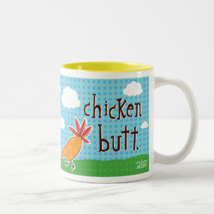 guess what? chicken butt! mug