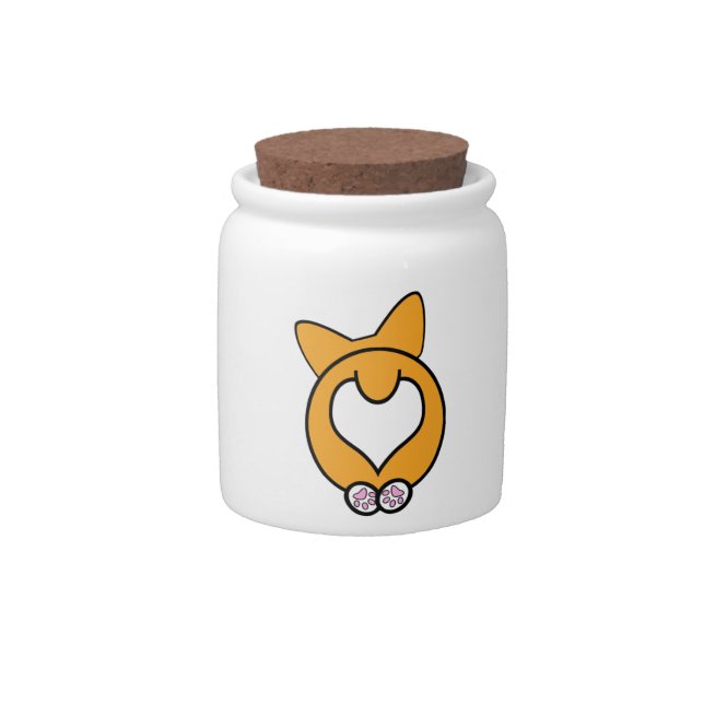 Guess What? Corgi Butt! Candy Jar (Front)