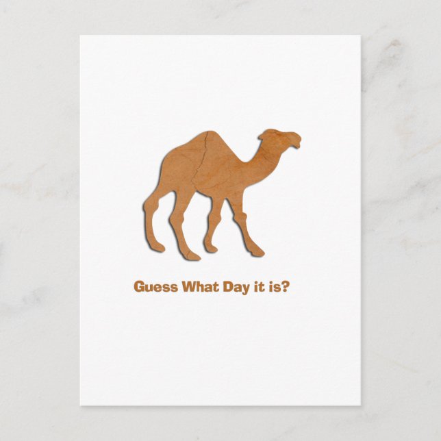 GUESS WHAT DAY IT IS? POSTCARD (Front)