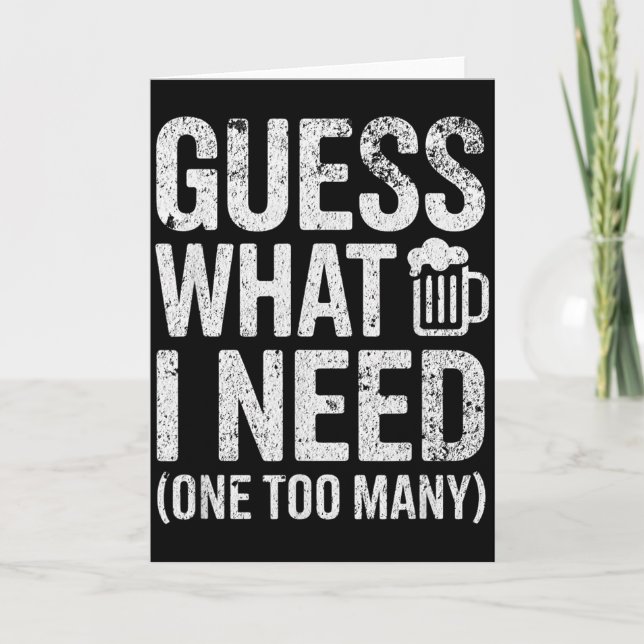Guess what i need  card (Front)