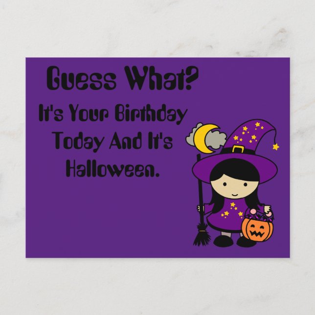 Guess What? It's Your Birthday Today Postcard (Front)